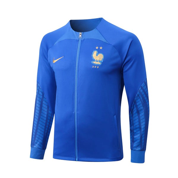 Sweatjacken Frankreich 2023 Blau